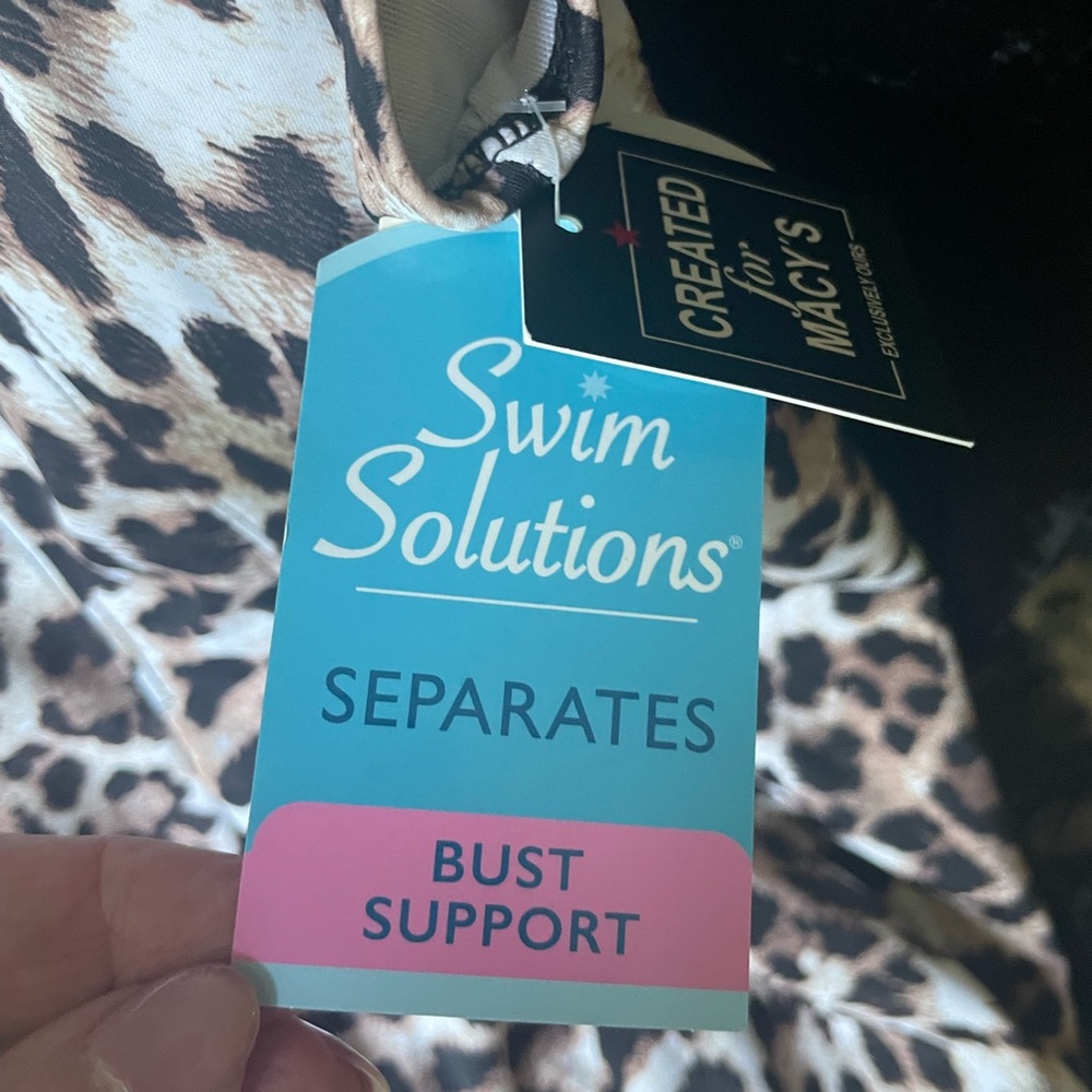 Swim Solutions Tankini Top Size 8 NWT - Picture 8 of 12